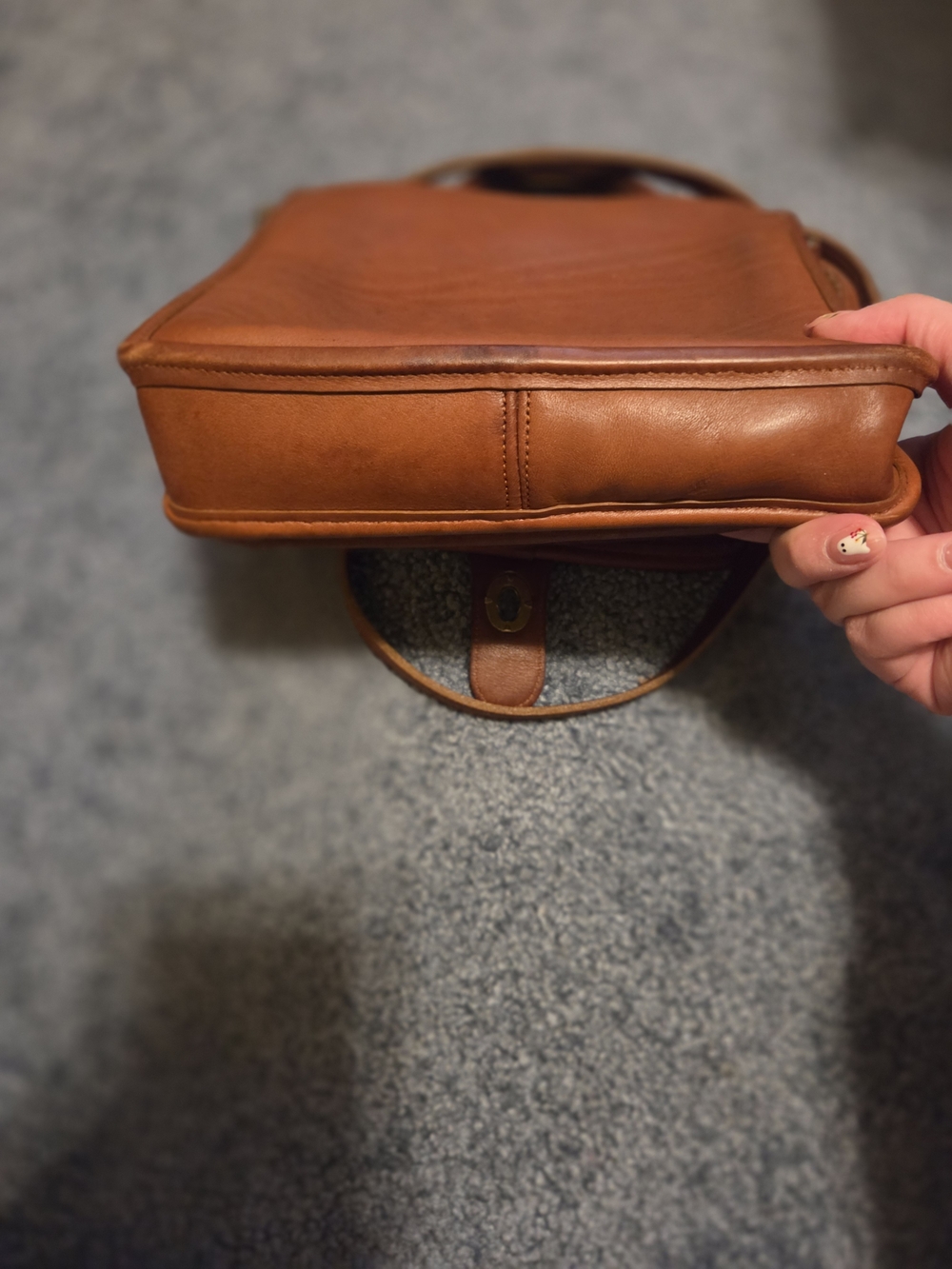 Vintage Coach Station Bag In Btitish Tan - Picture 5 of 6